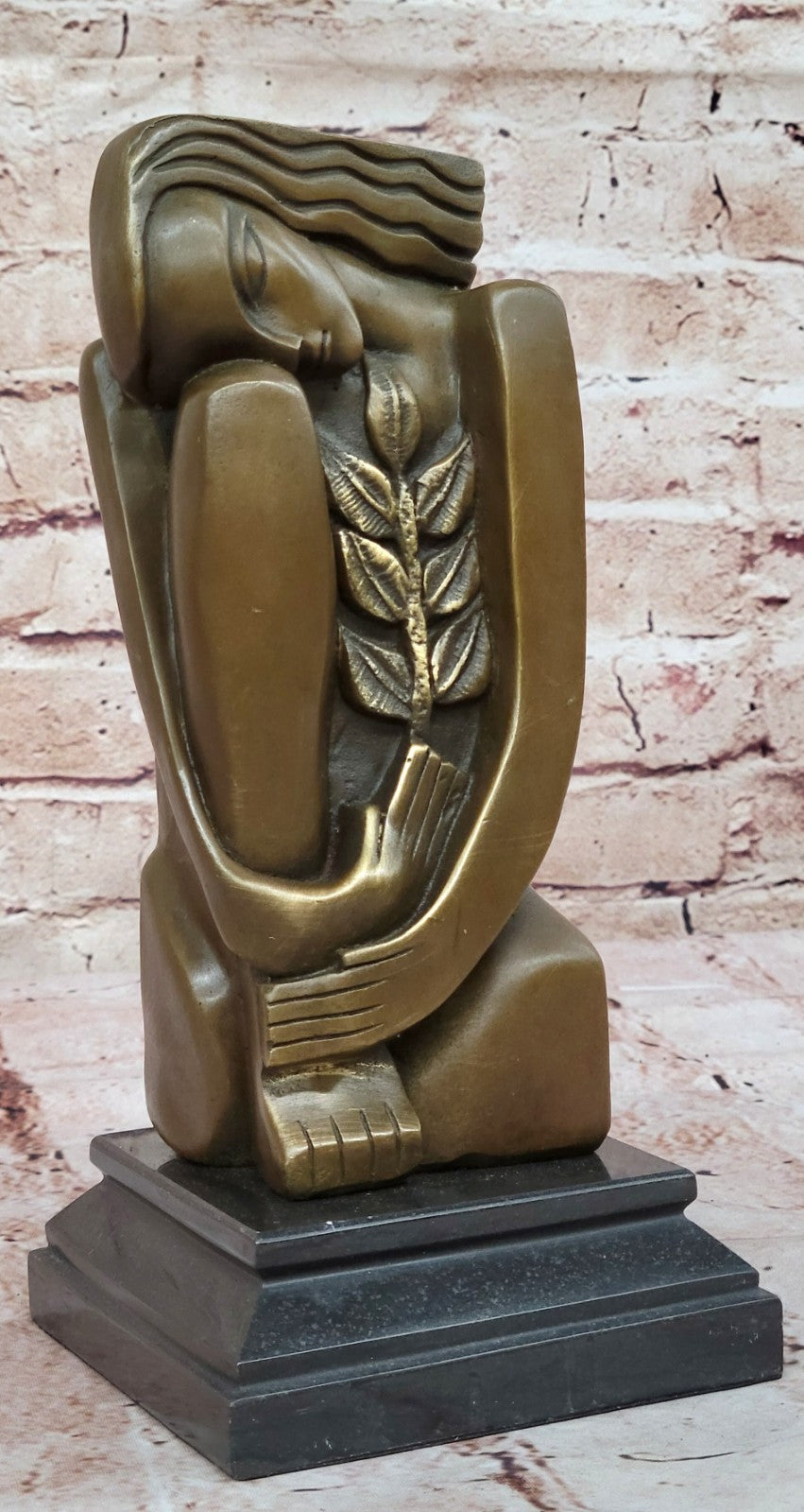 Modern Art Abstract Mother Nature By Salvador Dali Bronze Sculpture Statue Decor