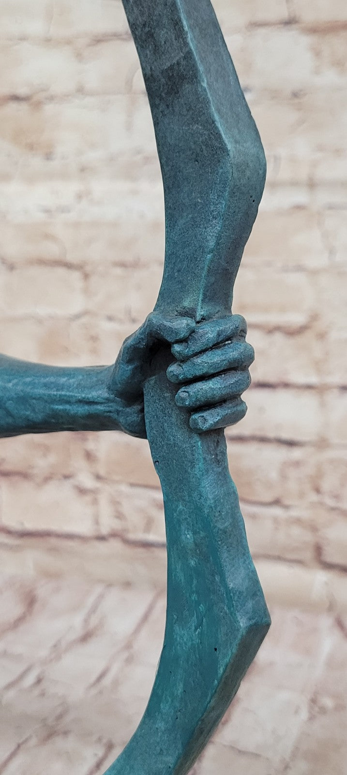 Lost Wax Method Hand Made Indian Archer Genuine Bronze Statue Figurine Home Decor