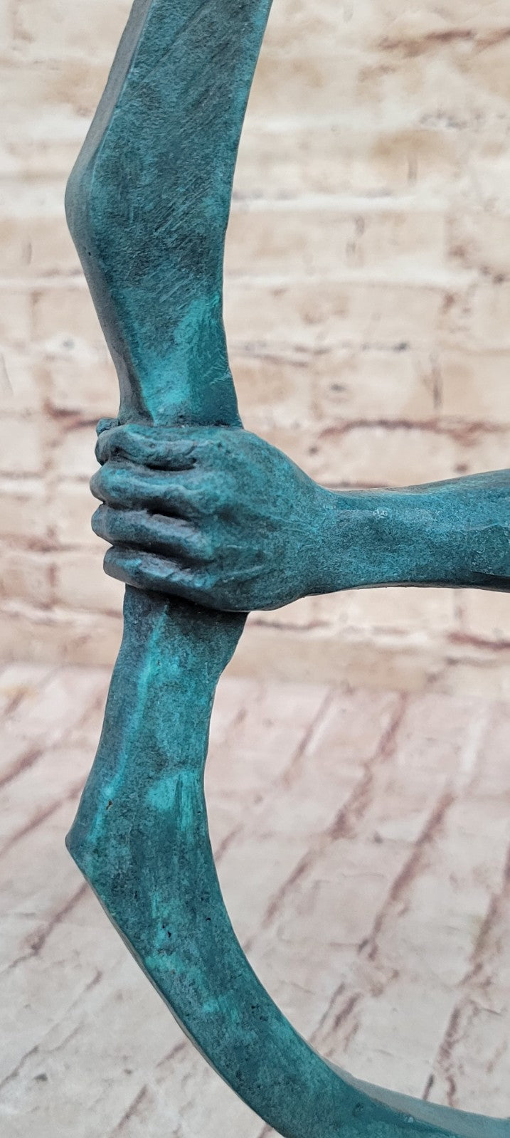 Lost Wax Method Hand Made Indian Archer Genuine Bronze Statue Figurine Home Decor