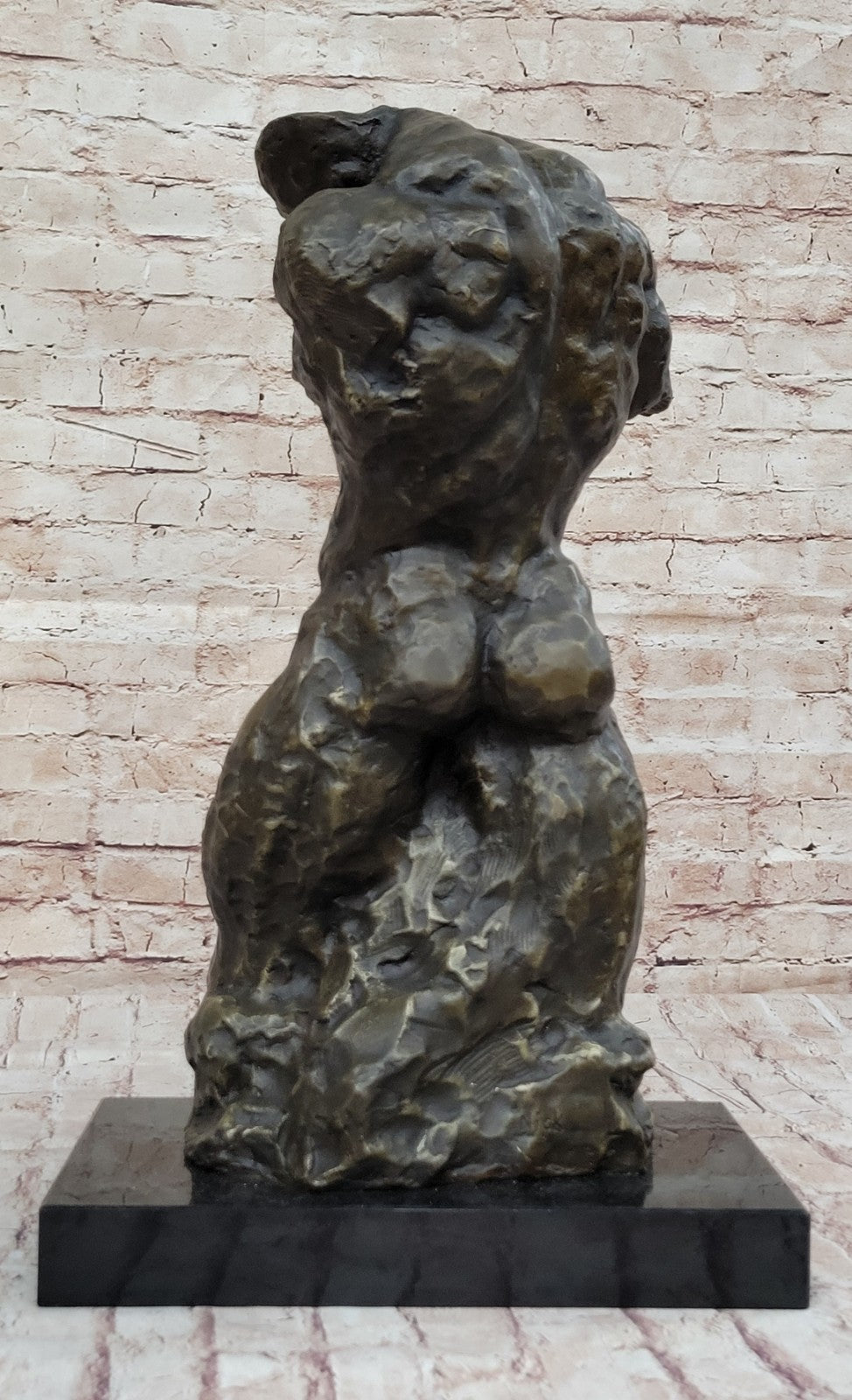 21" 100% Pure Bronze Body Builder Statue Trophy Sculpture Metal Art Male Statue