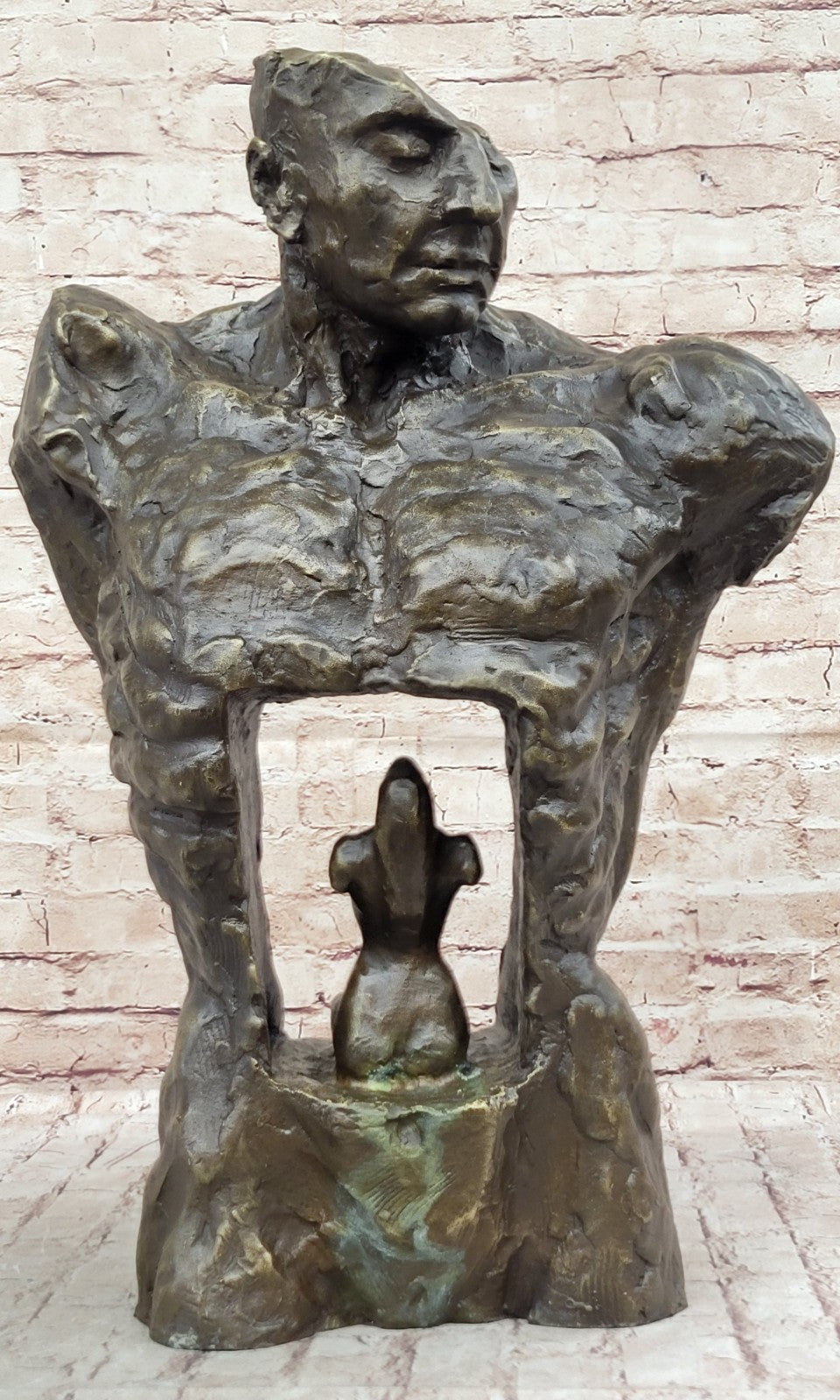Abstract Creation of Life by American Mario Artist Nick Bronze Sculpture Decor