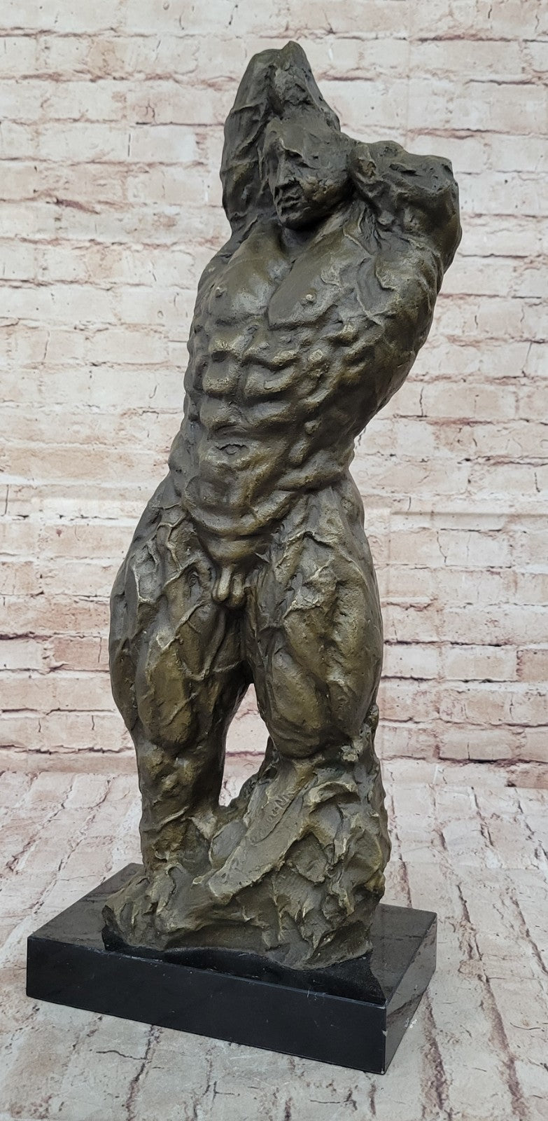 Handcrafted bronze sculpture SALE Mod Century Mid Torso Abstract Figure Figurine