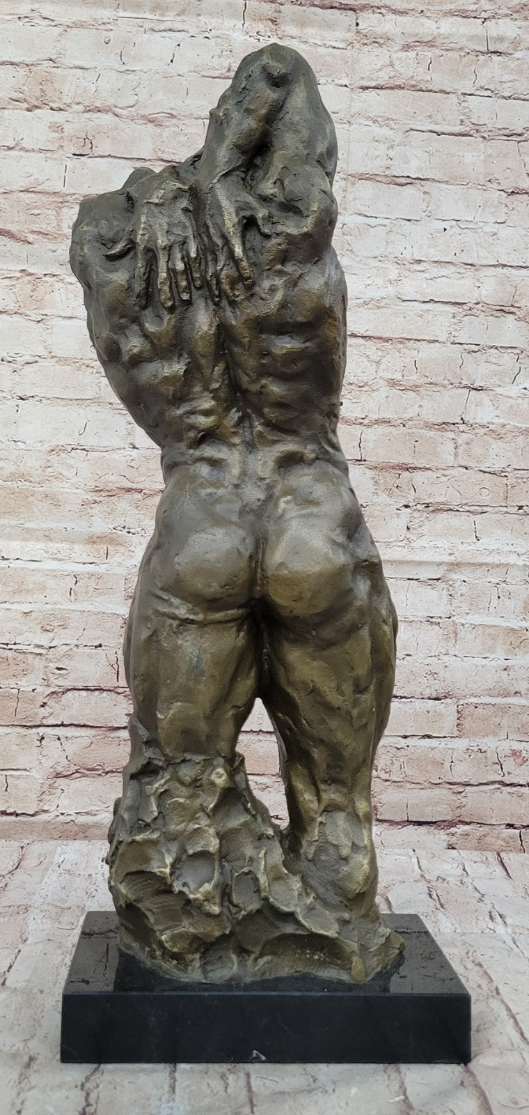 Handcrafted bronze sculpture SALE Mod Century Mid Torso Abstract Figure Figurine