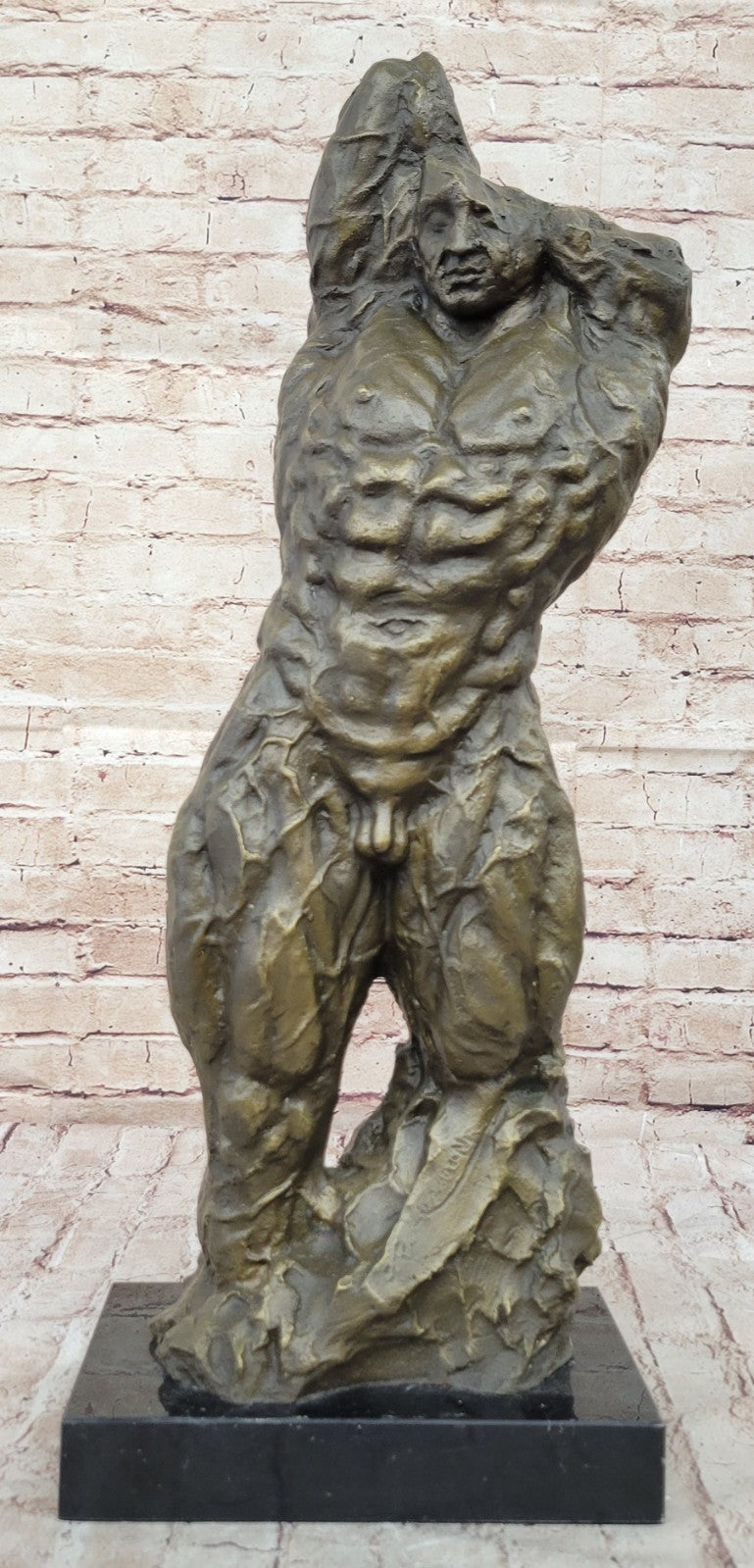 Handcrafted bronze sculpture SALE Mod Century Mid Torso Abstract Figure Figurine