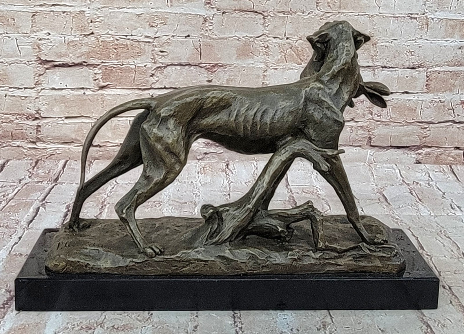 Real Bronze Metal Statue Retriever Hunting Dog Farm Friend Canine Sculpture Sale