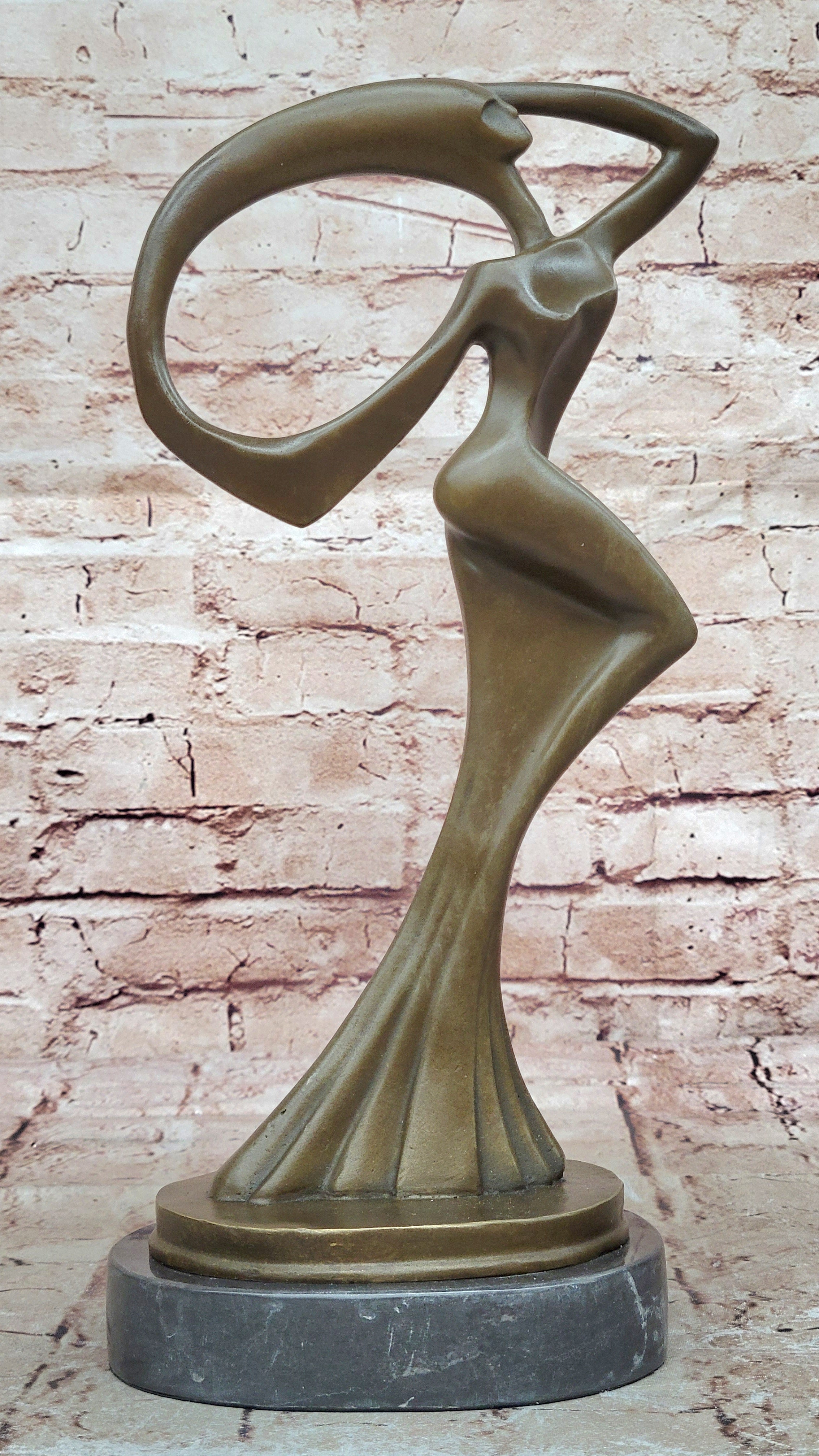 Abstract Modern Art Original Milo Female Lady Girl Bronze Sculpture Figurine