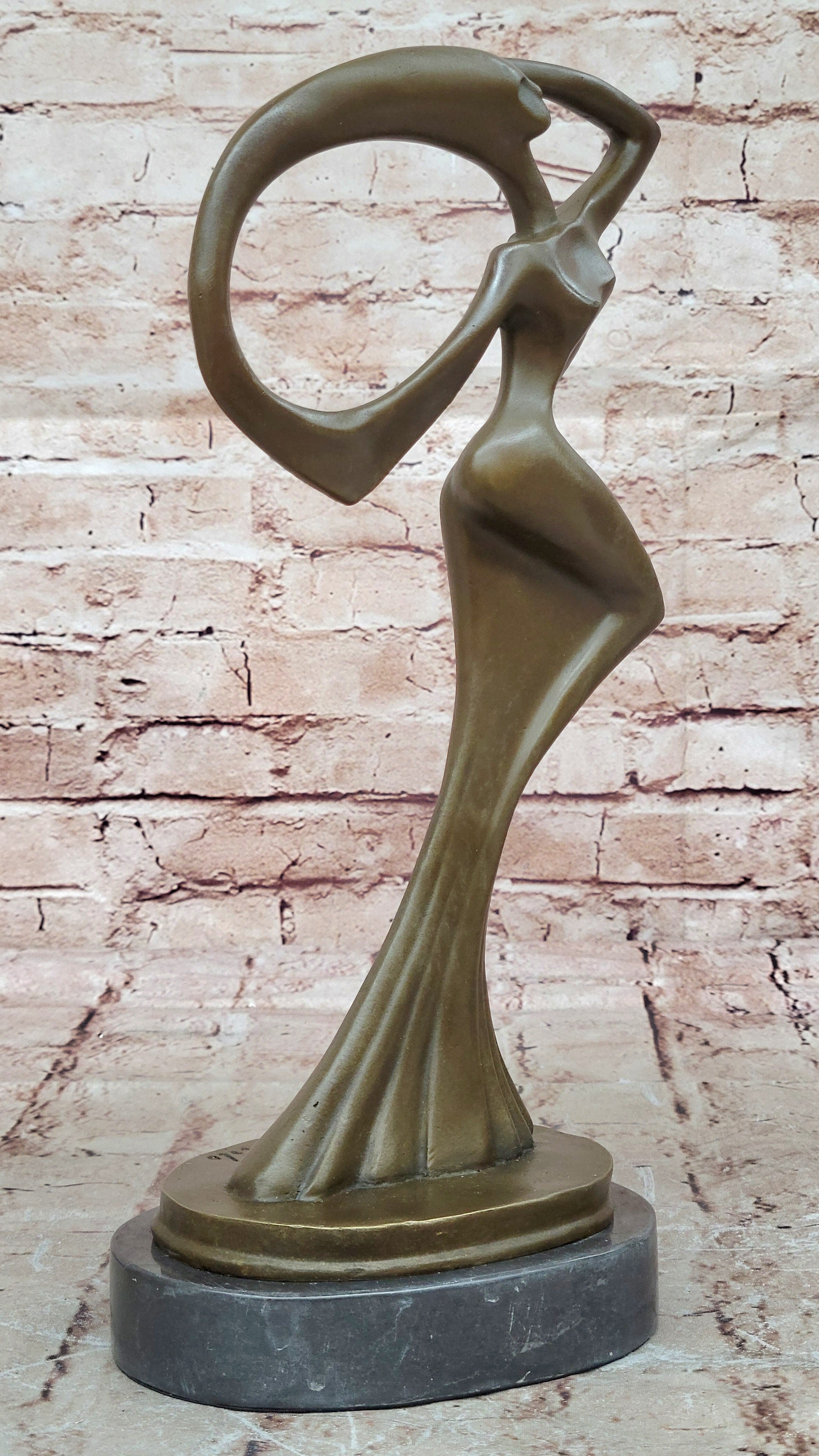 Abstract Modern Art Original Milo Female Lady Girl Bronze Sculpture Figurine