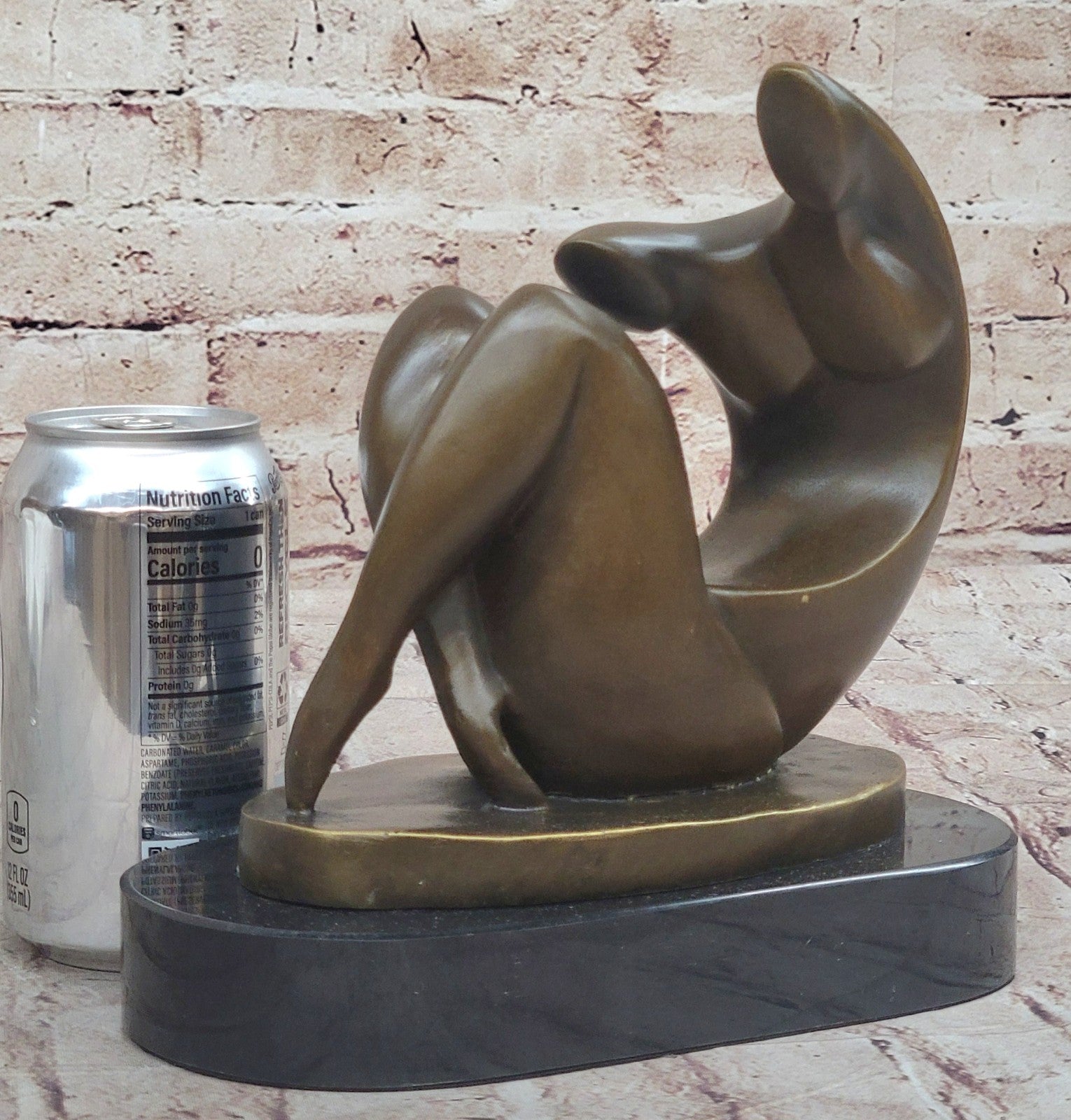 Expressive Female Form: Abstract Bronze Sculpture by Darvish Original Artwork Tribute