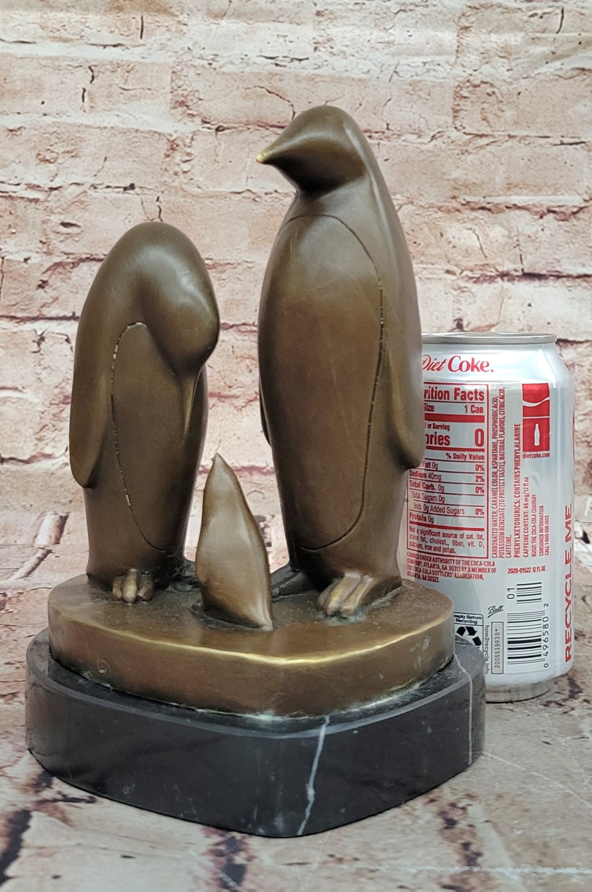 Handcrafted bronze sculpture SALE Abstract Milo By Trio Penguin