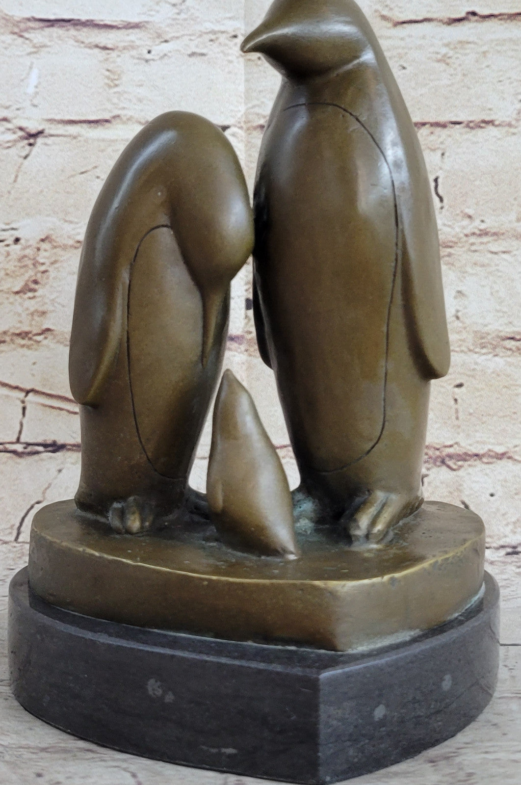 Handcrafted bronze sculpture SALE Abstract Milo By Trio Penguin