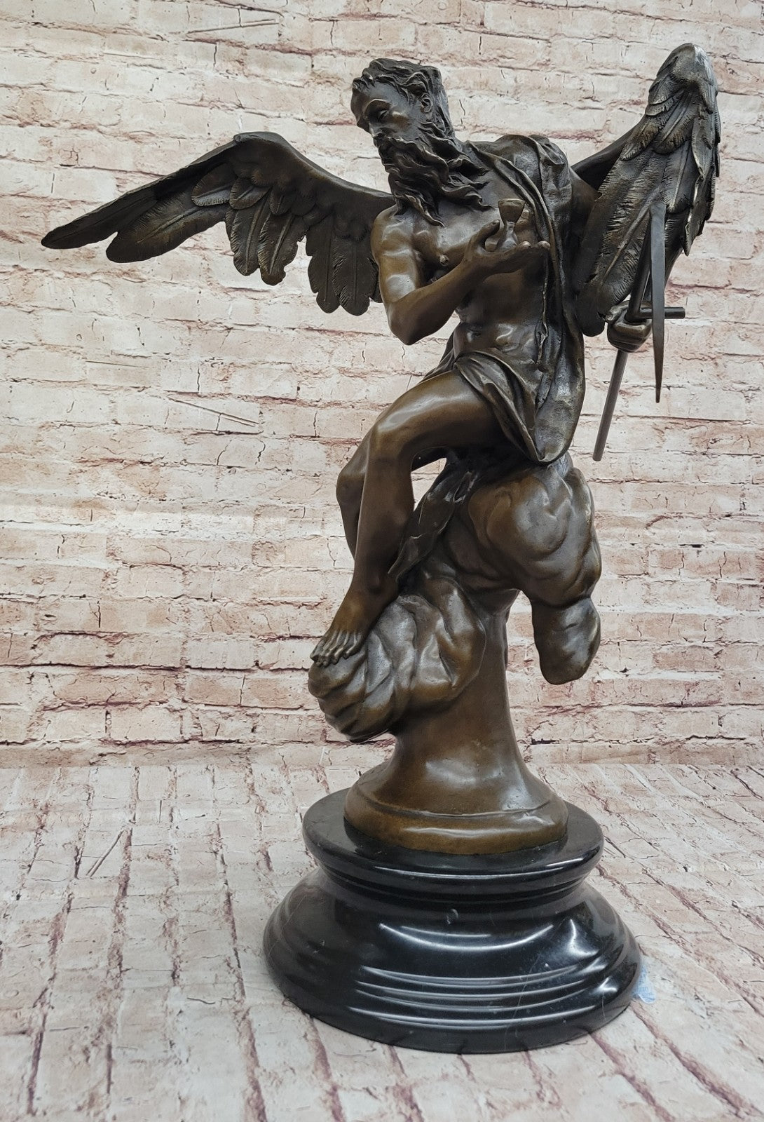 Custom Artwork GRIM REAPER Large Massive Figurine Sculpture -Genuine Bronze Art