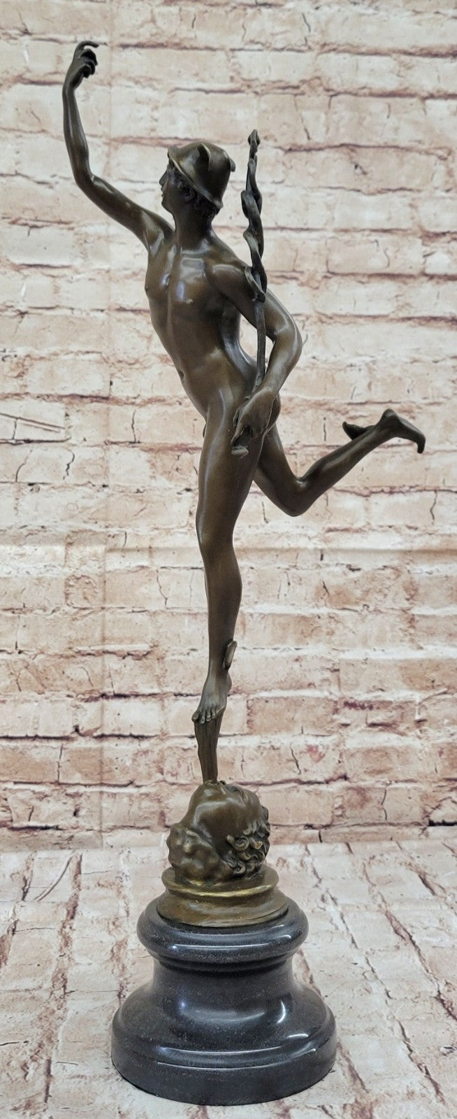 NUDE Bronze MERCURY Figure ANCIENT ROMAN Museum Quality Sculpture Figurine Decor