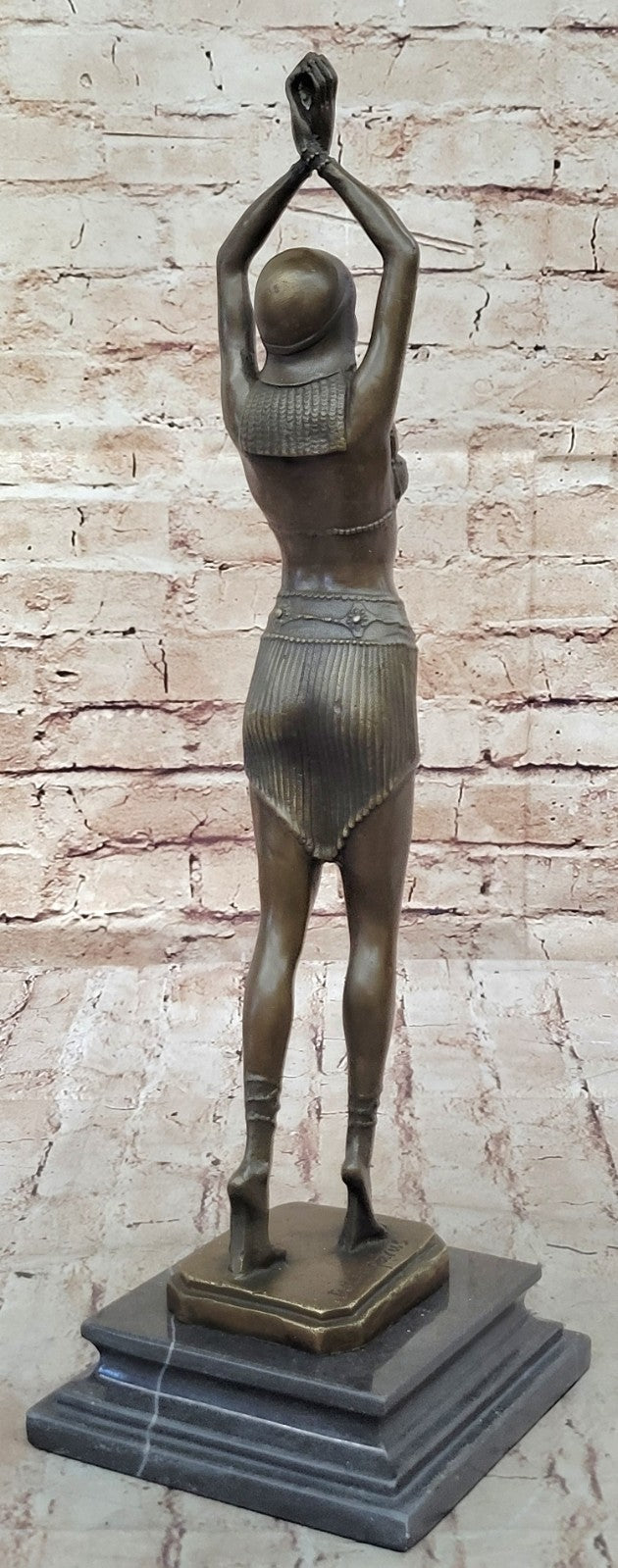 Vintage Chiparus Egyptian Dancer Art Nouveau Real Bronze Figurine LARGE