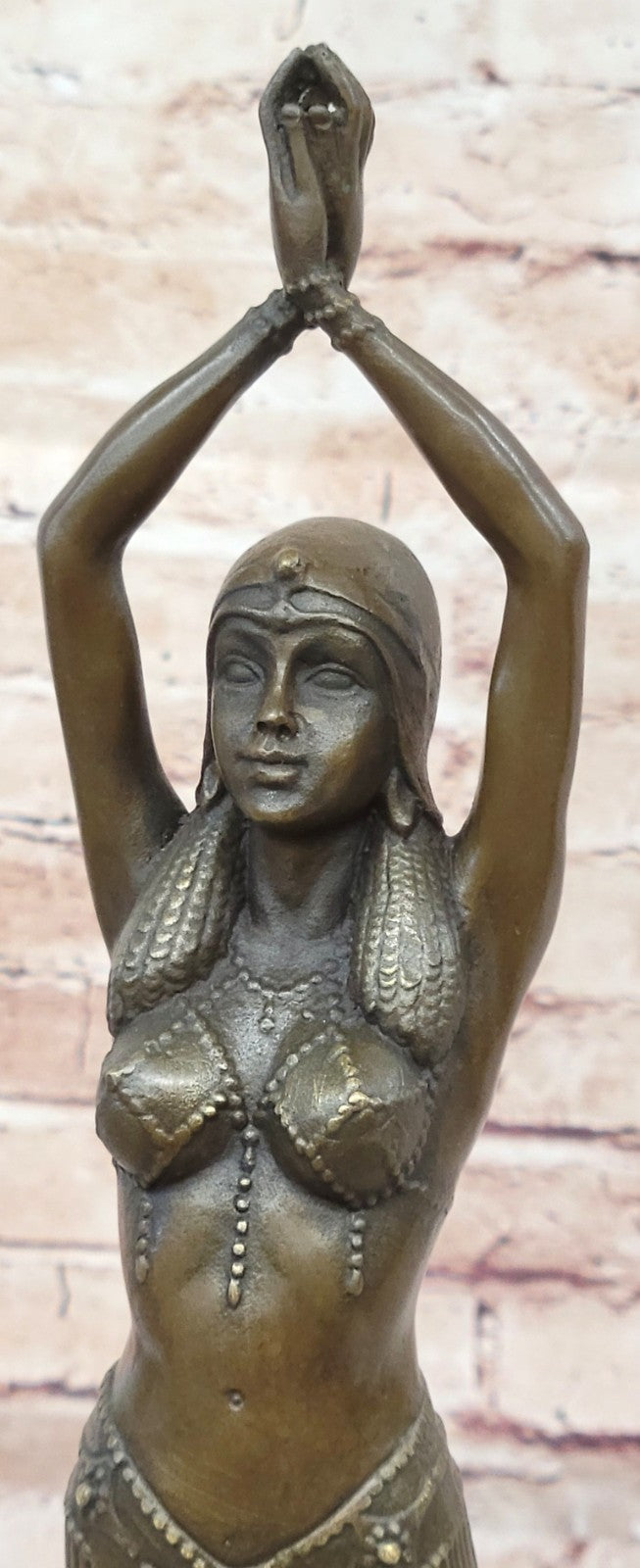 Vintage Chiparus Egyptian Dancer Art Nouveau Real Bronze Figurine LARGE