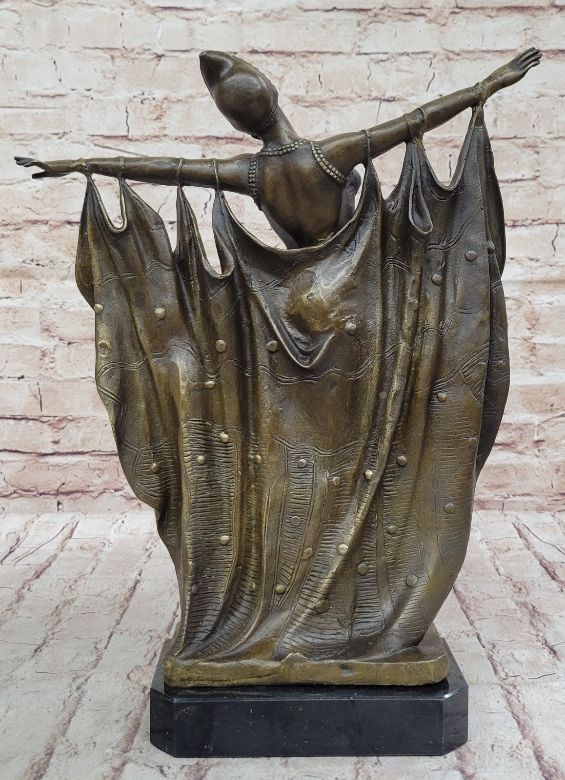 WONDER CHIPARUS WOMAN DANCER NUDE BRONZE STATUE SCULPTURE FIGURE FIGURINE ART