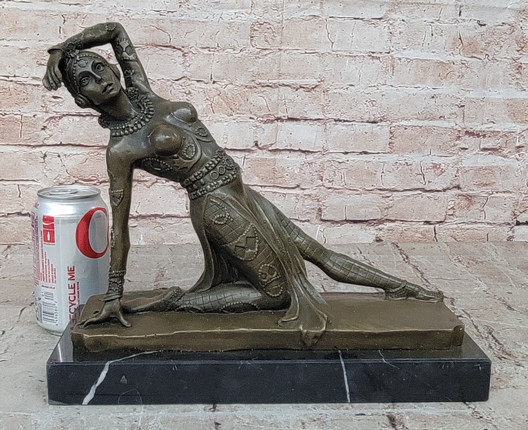 Handcrafted bronze sculpture Nude Culture French And Ballet Russian Chiparus