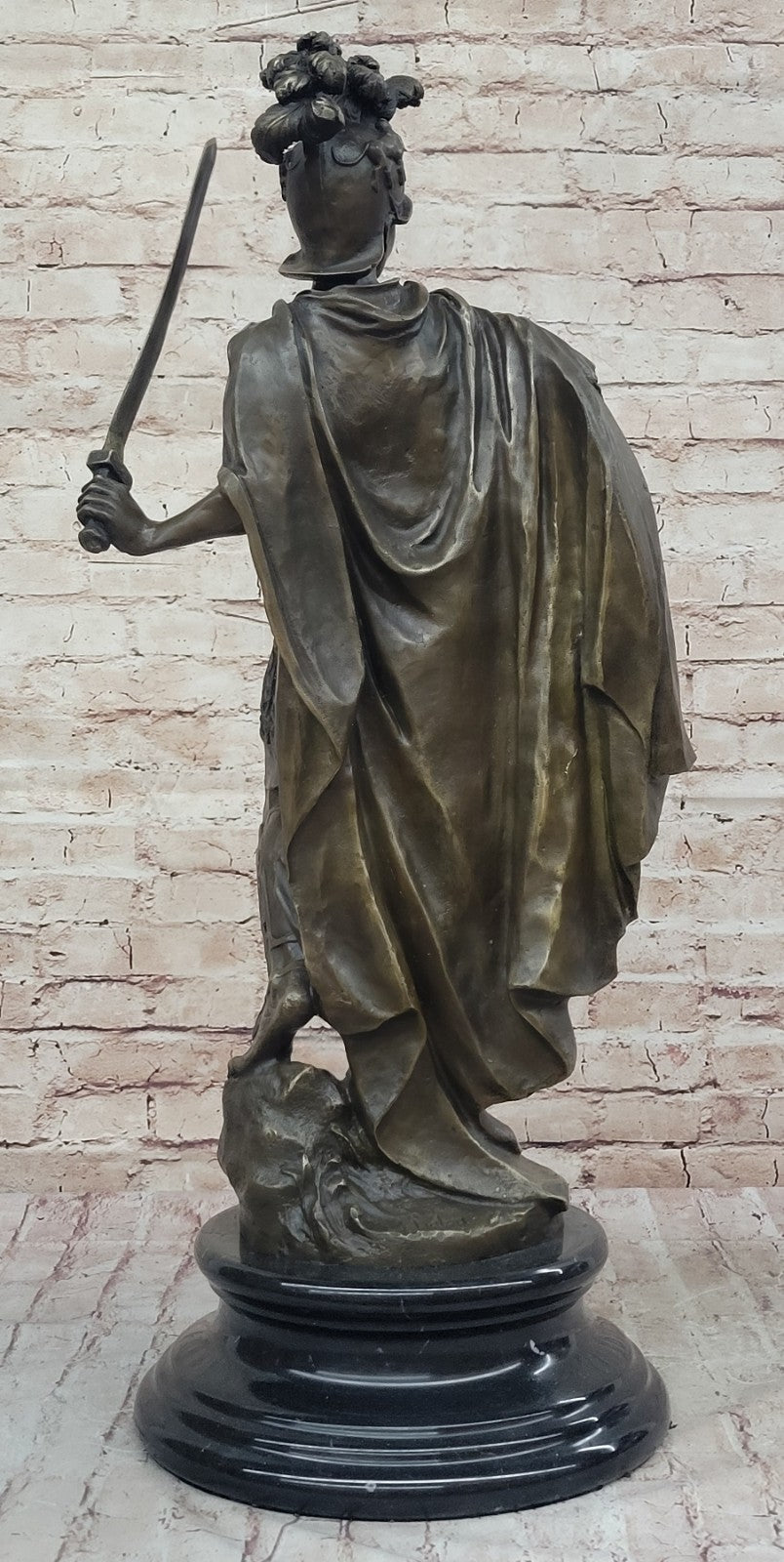 BRONZE STATUE OF MARS PROMINENT MILITARY GODS FIGURINE SCULPTURE WARRIOR FIGURE