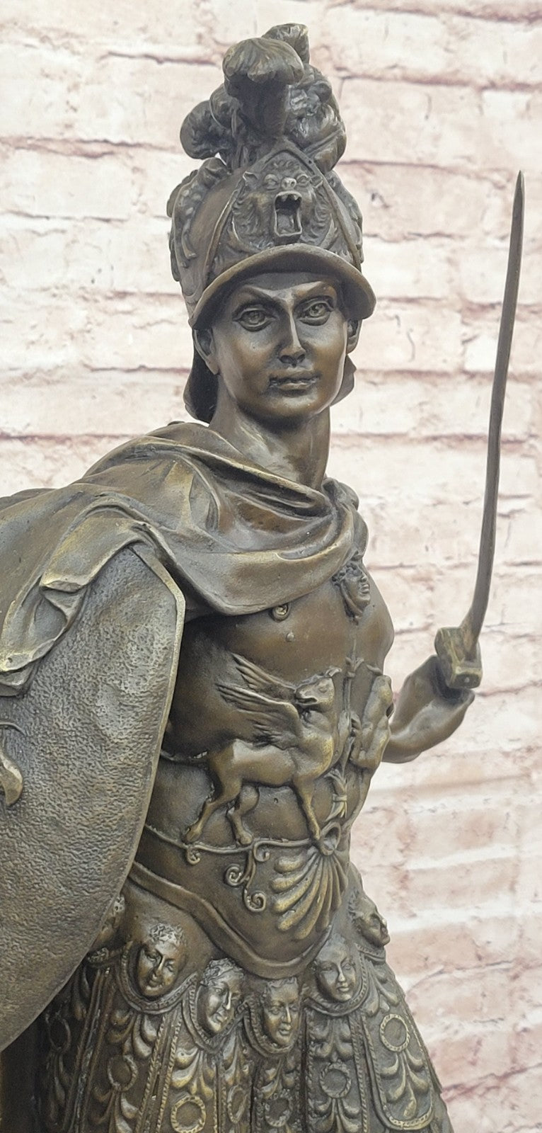 BRONZE STATUE OF MARS PROMINENT MILITARY GODS FIGURINE SCULPTURE WARRIOR FIGURE