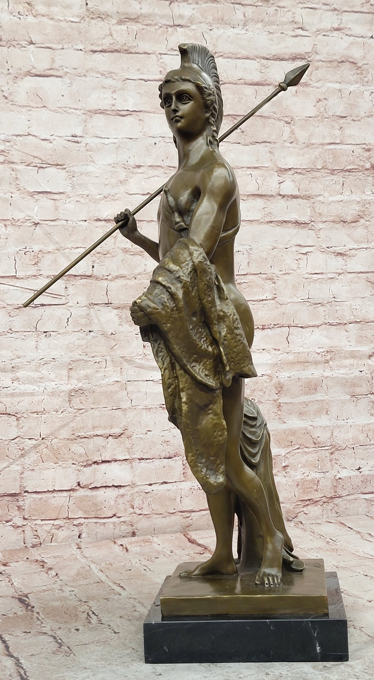 JASON THE GOLDEN FLEECE BRONZE NUDE SCULPTURE FIGURINE VERY LARGE ROMAN