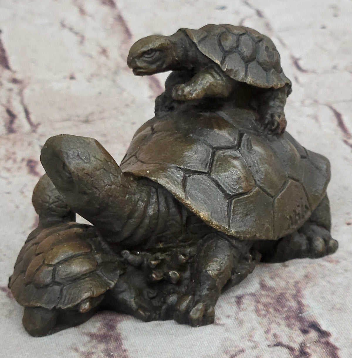 Handcrafted bronze sculpture SALE Collectible Tortoise Turtle Snapping Vienna