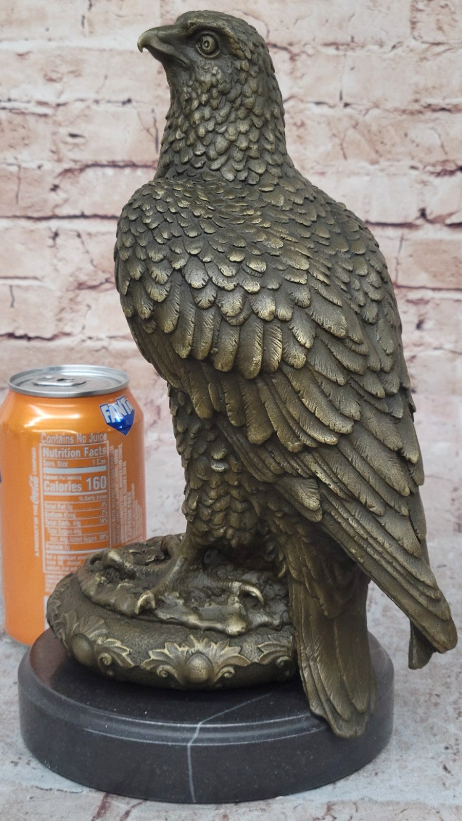 Handcrafted bronze sculpture SALE Pa Bald American Marble Classical Elegant 12"