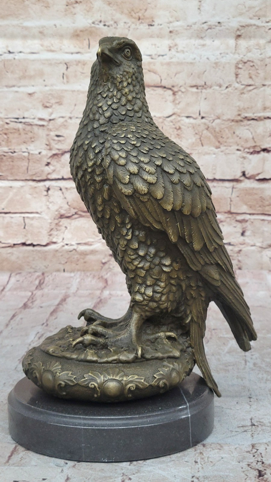 Handcrafted bronze sculpture SALE Pa Bald American Marble Classical Elegant 12"