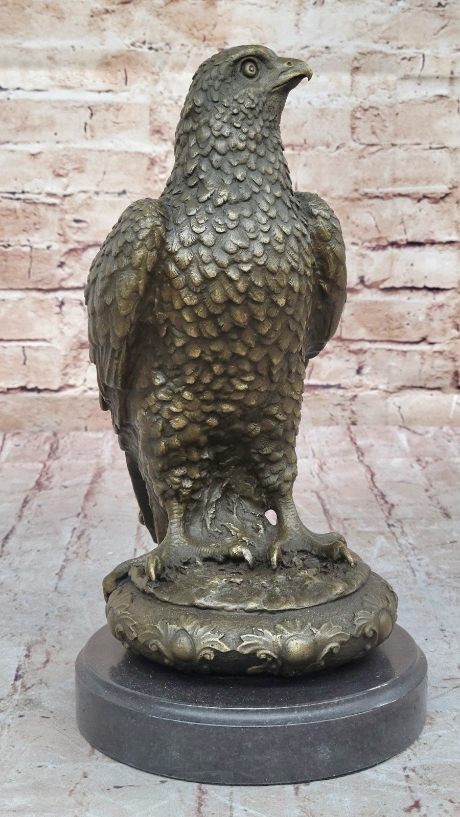 Handcrafted bronze sculpture SALE Pa Bald American Marble Classical Elegant 12"