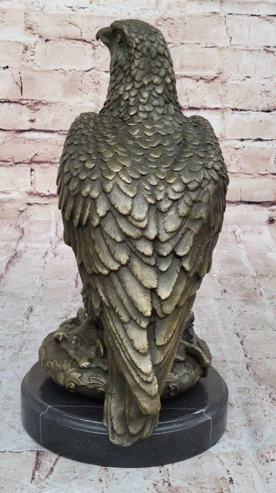 Handcrafted bronze sculpture SALE Pa Bald American Marble Classical Elegant 12"