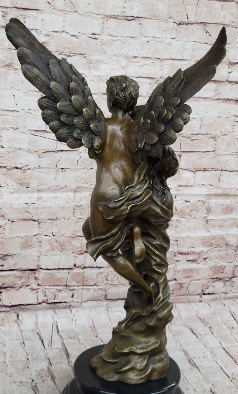 Bronze Sculpture Erotic Art Deco Cupid and Psyche by ~Moreau~ Hand Made Figure