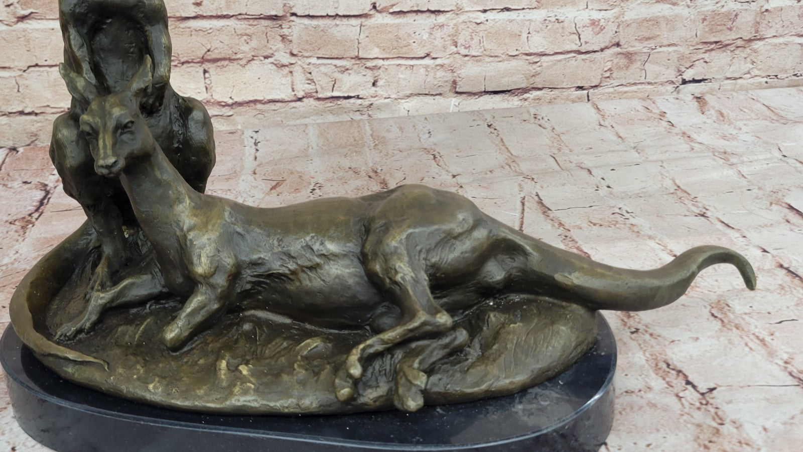 Handcrafted bronze sculpture SALE Kangaroos Australian Two Contemporary Lovely