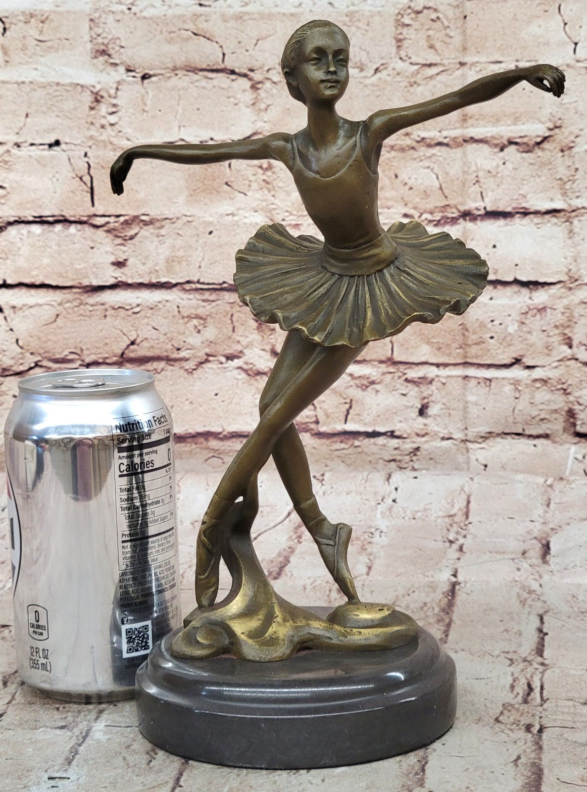 Handcrafted bronze sculpture SALE Marble Deco Nouveau Art Ballerina Prima