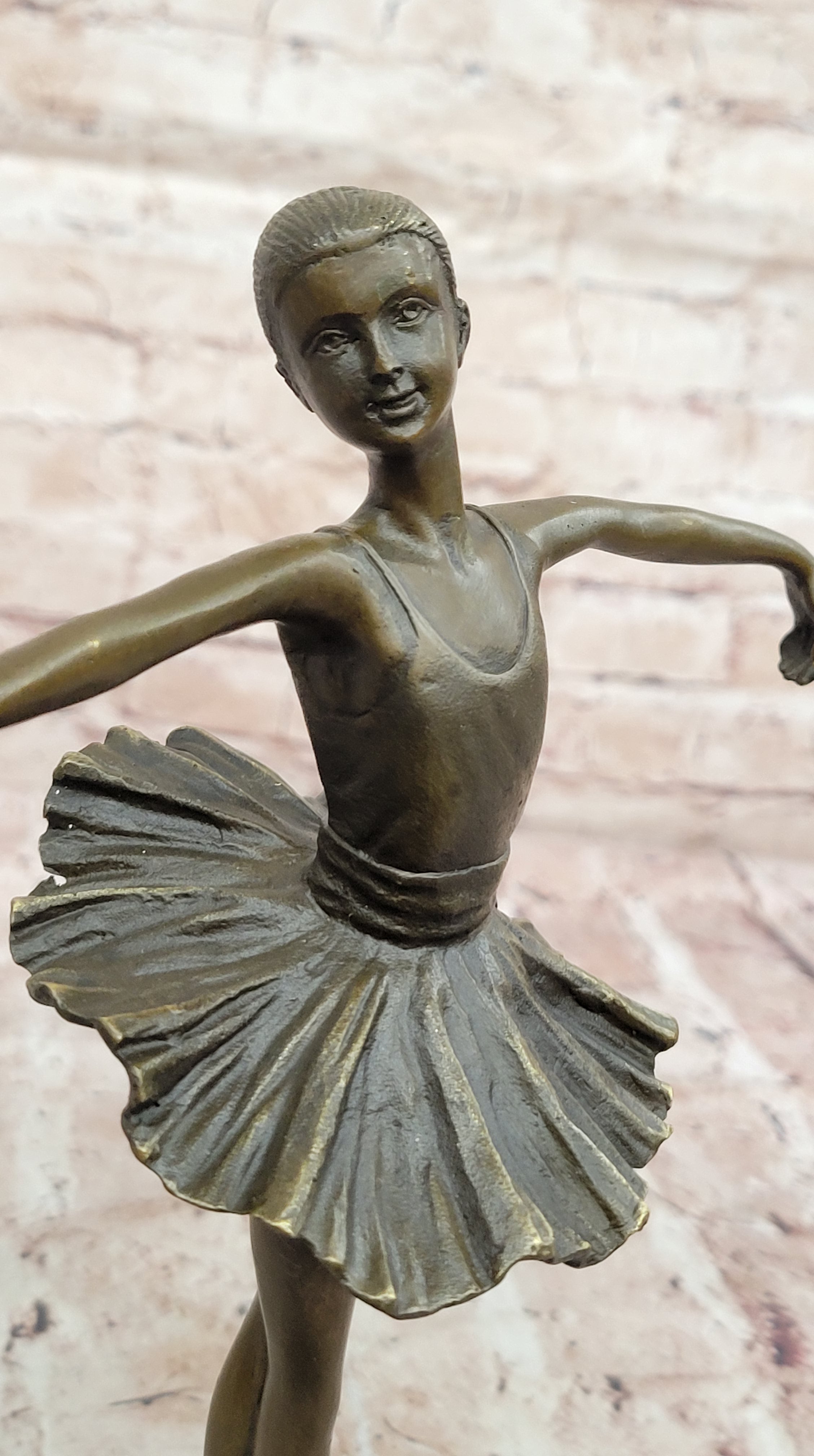 Bronze Statue Home Decor Original Milo Female Dancer Ballet Brown Ballerina
