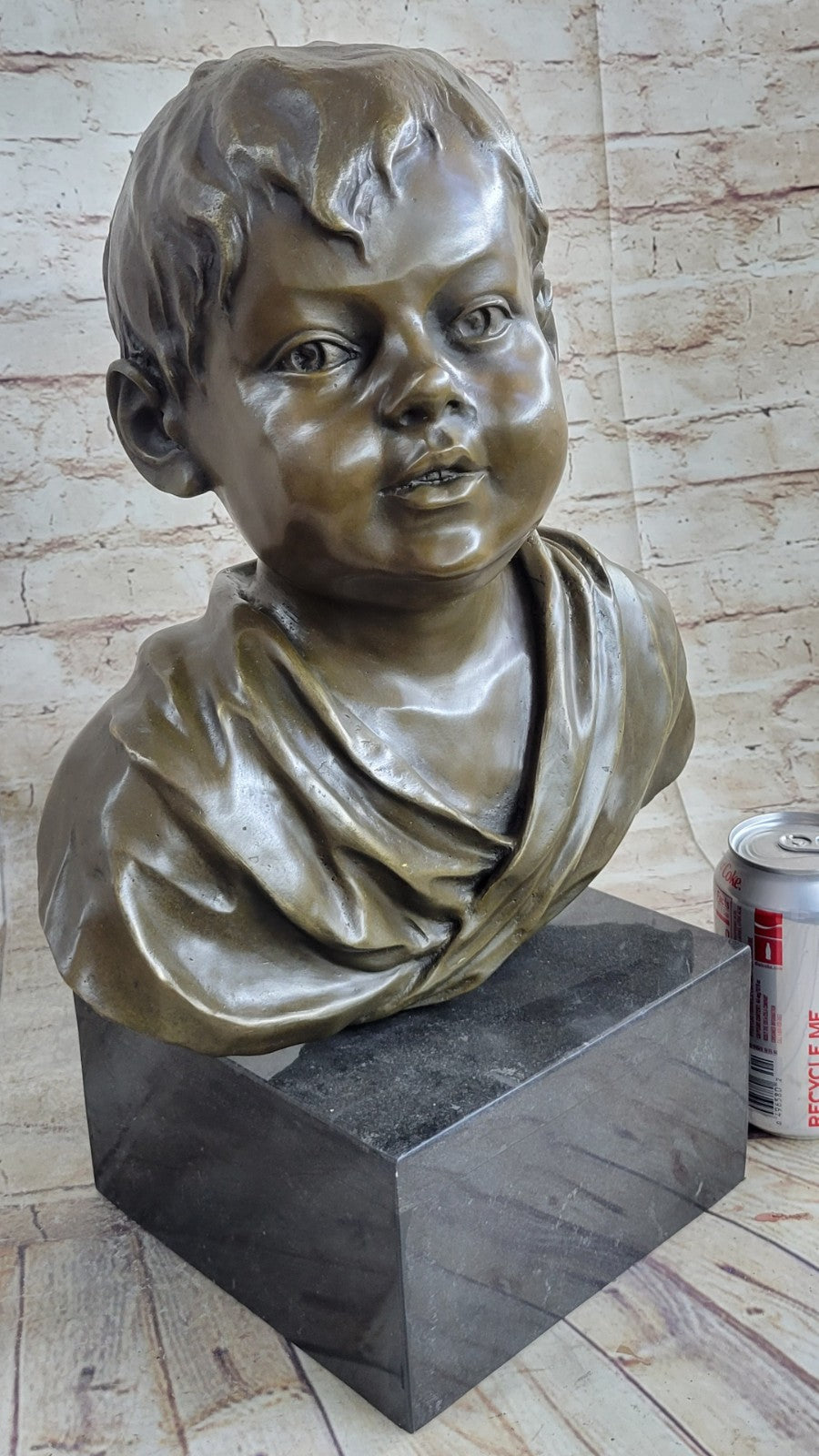 Kunst & Ambiente Art Nouveau Bronze Bust of a Boy – Signed Nick – Buy Now for Timeless Elegance