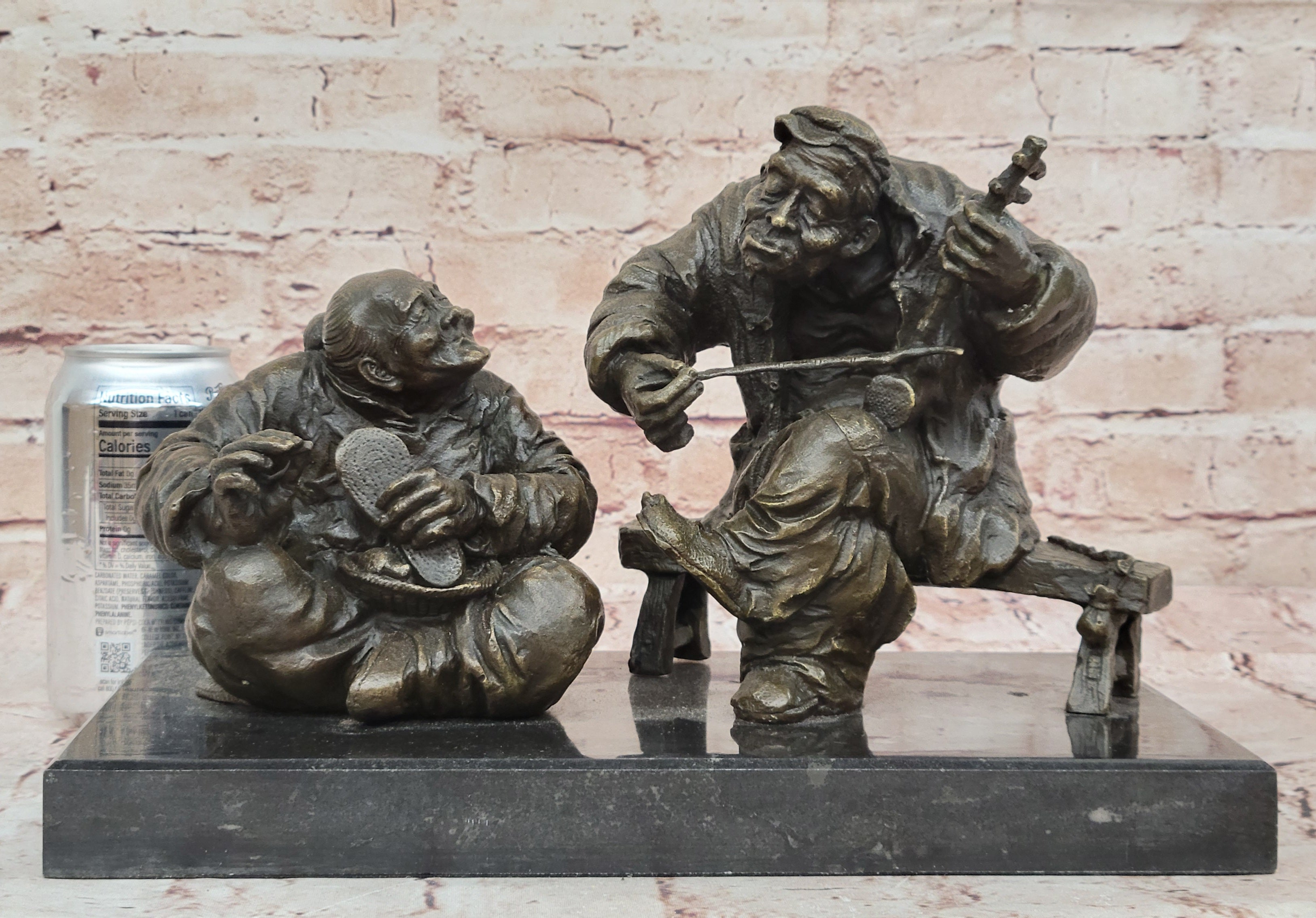 Milo Signed Bronze Sculpture Statue Jazz Musicians Abstract Mid Century Artwork