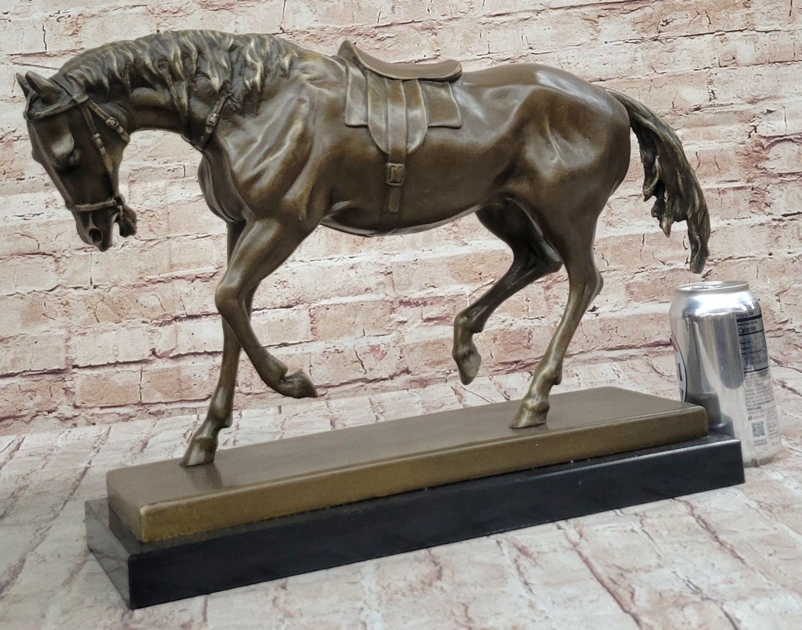 Handcrafted bronze sculpture SALE Farm Scene Nativity Burro Donkey Mini Marble