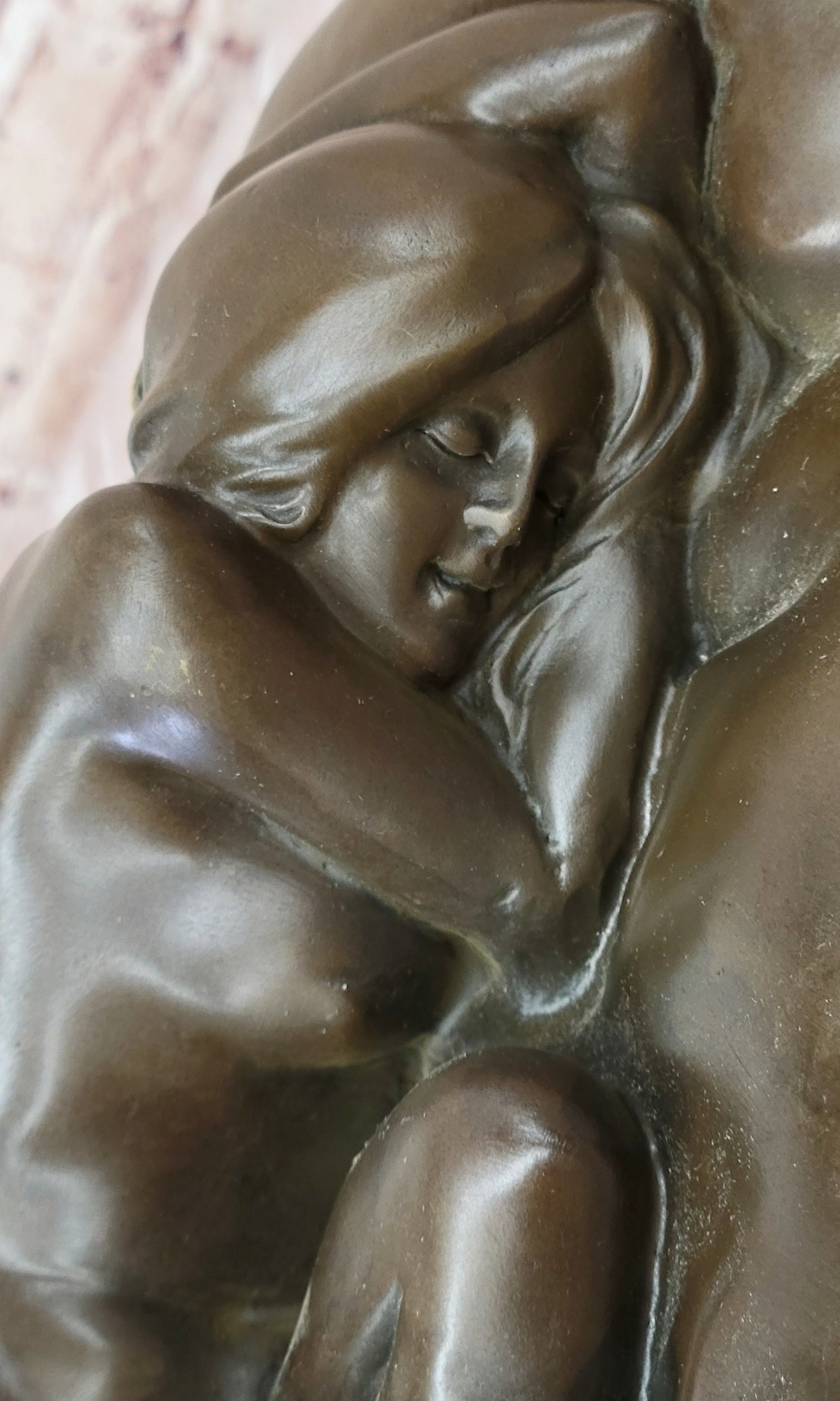 Milo Sleeping Girl Bronze Sculpture Statue Handmade Erotic Figurine Artwork