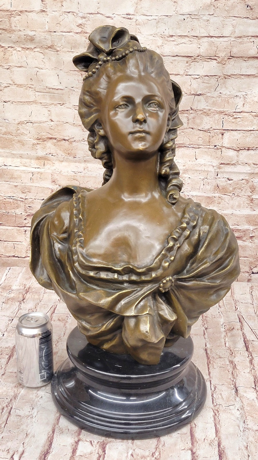 Vintage Oversized Parian Bust of Marie Antoinette after Gerome French Artist