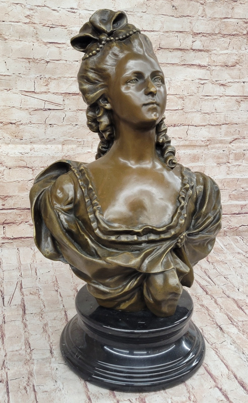 Vintage Oversized Parian Bust of Marie Antoinette after Gerome French Artist
