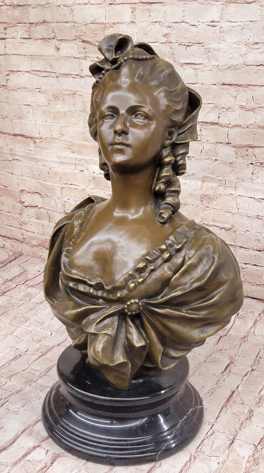 Vintage Oversized Parian Bust of Marie Antoinette after Gerome French Artist