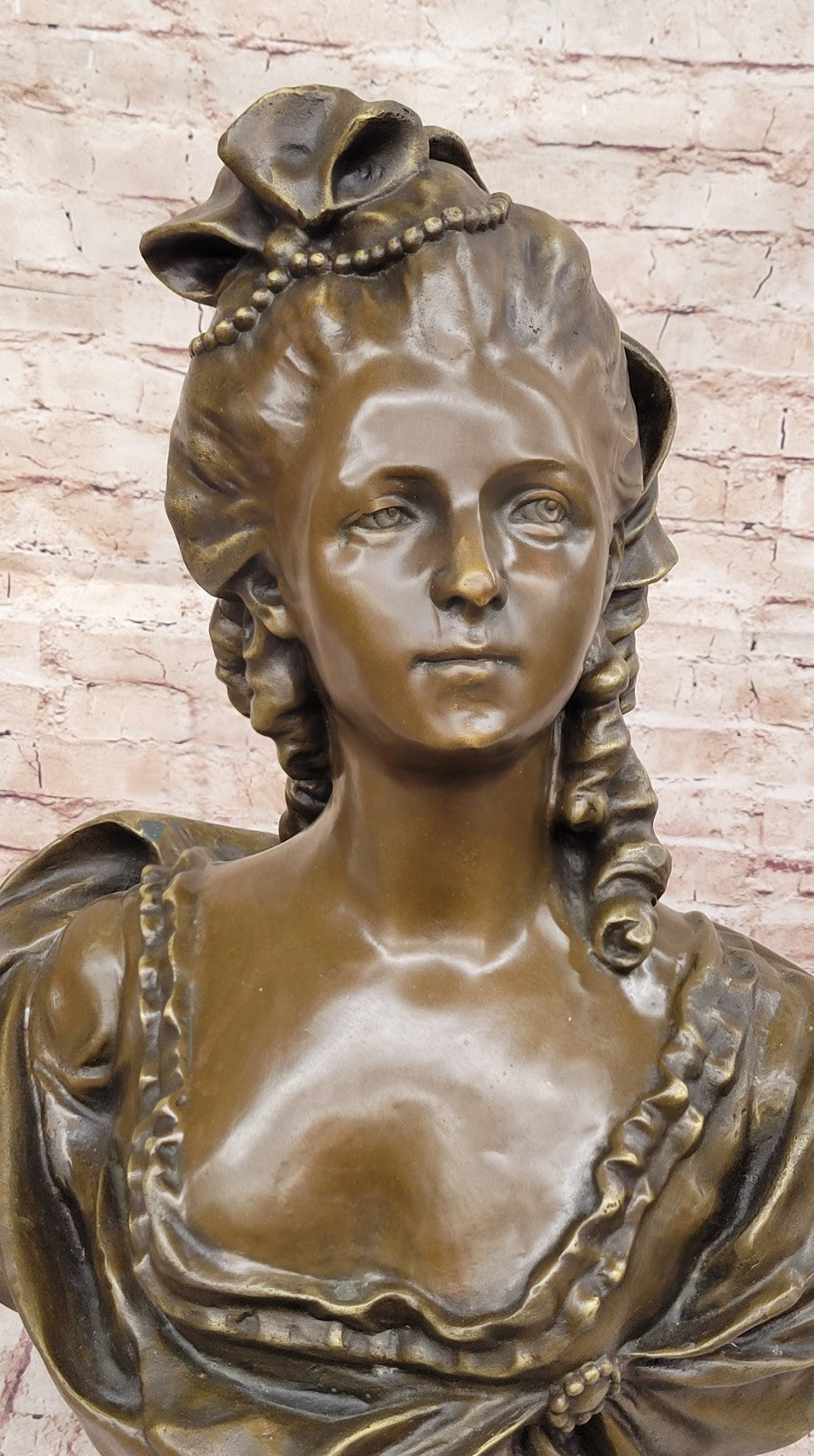 Vintage Oversized Parian Bust of Marie Antoinette after Gerome French Artist