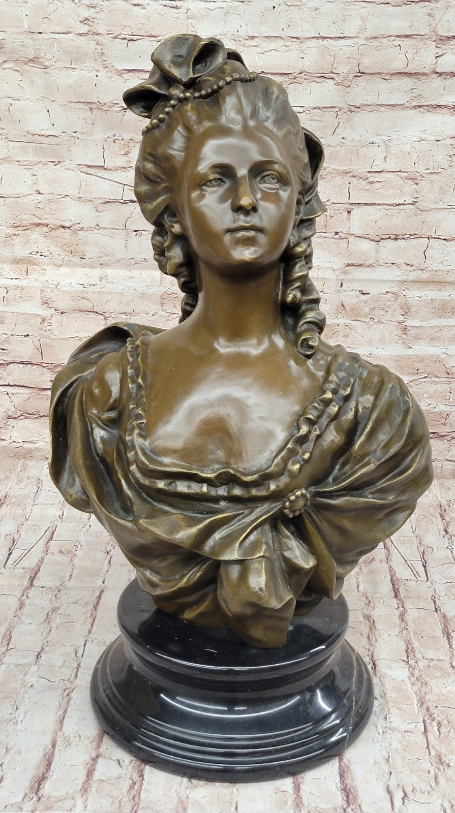 Vintage Oversized Parian Bust of Marie Antoinette after Gerome French Artist