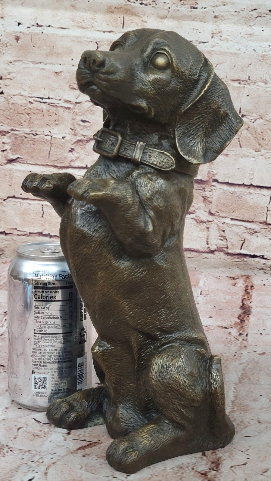 Large Playful Dachshunds Dog Breeder Bronze Sculpture Art Deco Statue Figurine