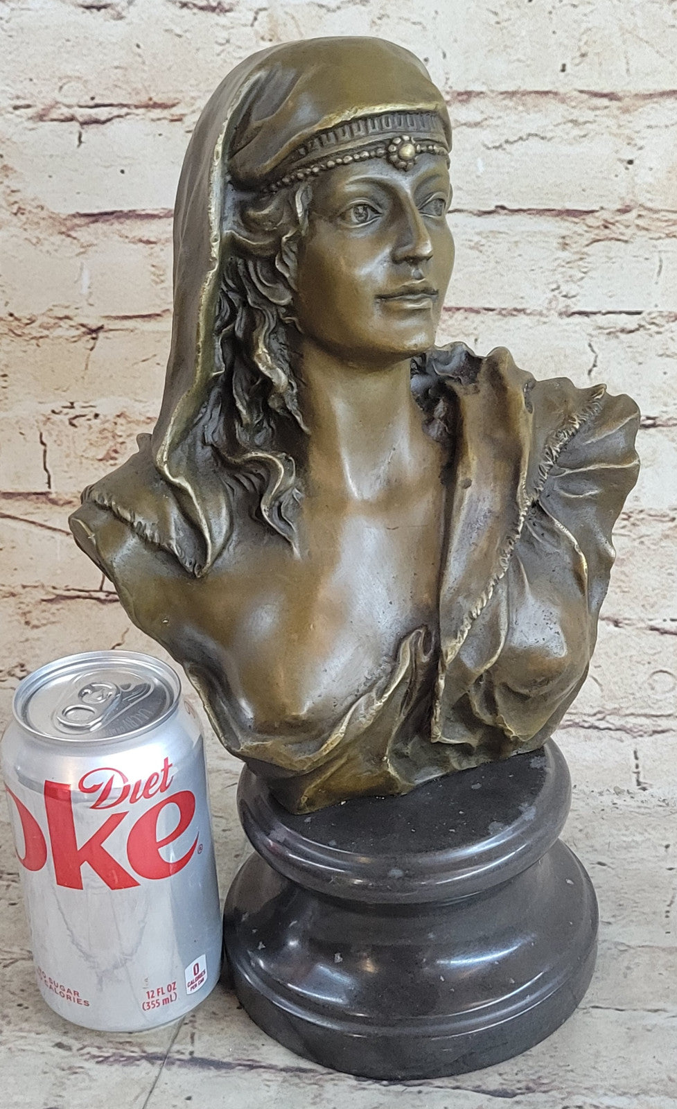 Handcrafted Bronze Sculpture – “Bu Nude Semi Maiden” Bust | Original Signed Art – On Sale, Buy Now