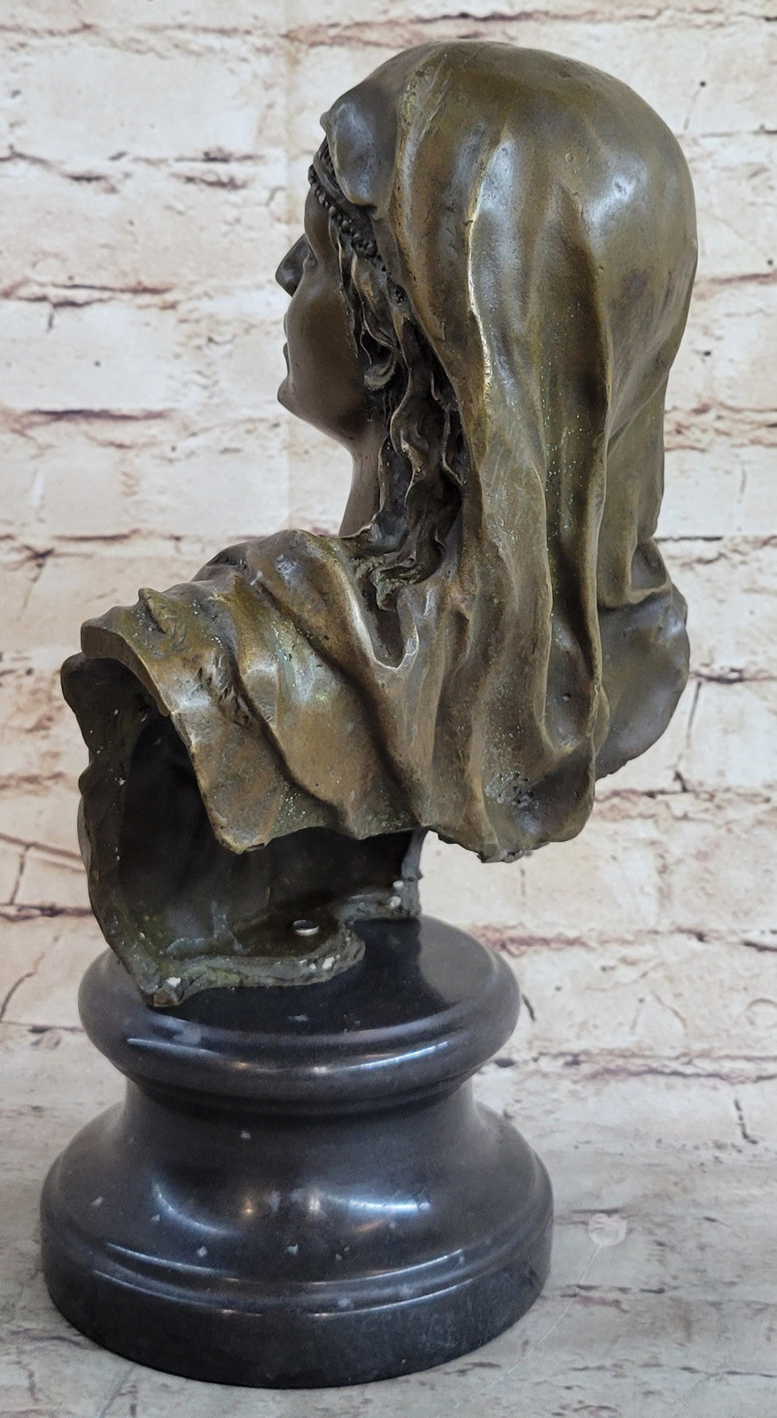 Handcrafted Bronze Sculpture – “Bu Nude Semi Maiden” Bust | Original Signed Art – On Sale, Buy Now