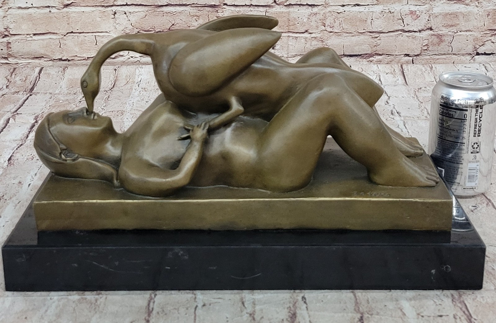 Abstract Bird Girl Donna Fernando Botero Bronze Sculpture Statue Figurine Artwork