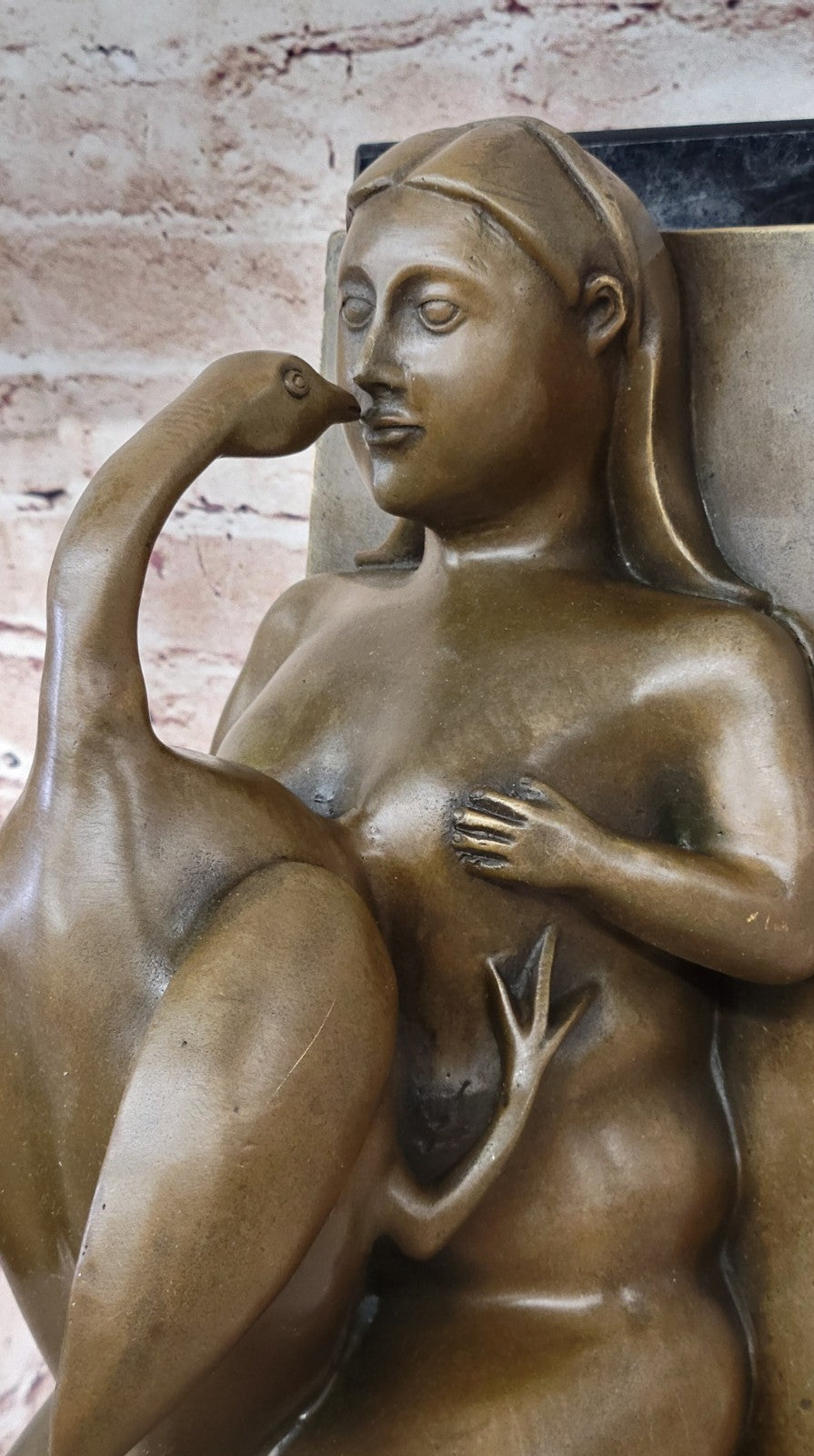 Abstract Bird Girl Donna Fernando Botero Bronze Sculpture Statue Figurine Artwork