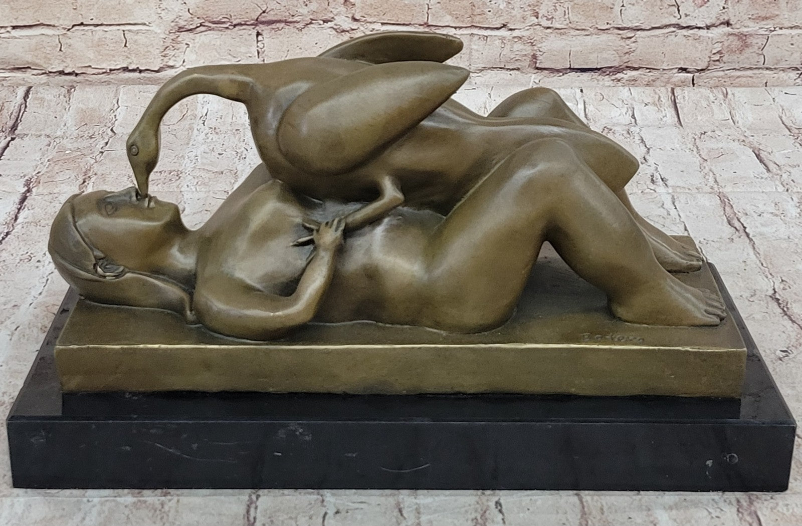 Abstract Bird Girl Donna Fernando Botero Bronze Sculpture Statue Figurine Artwork