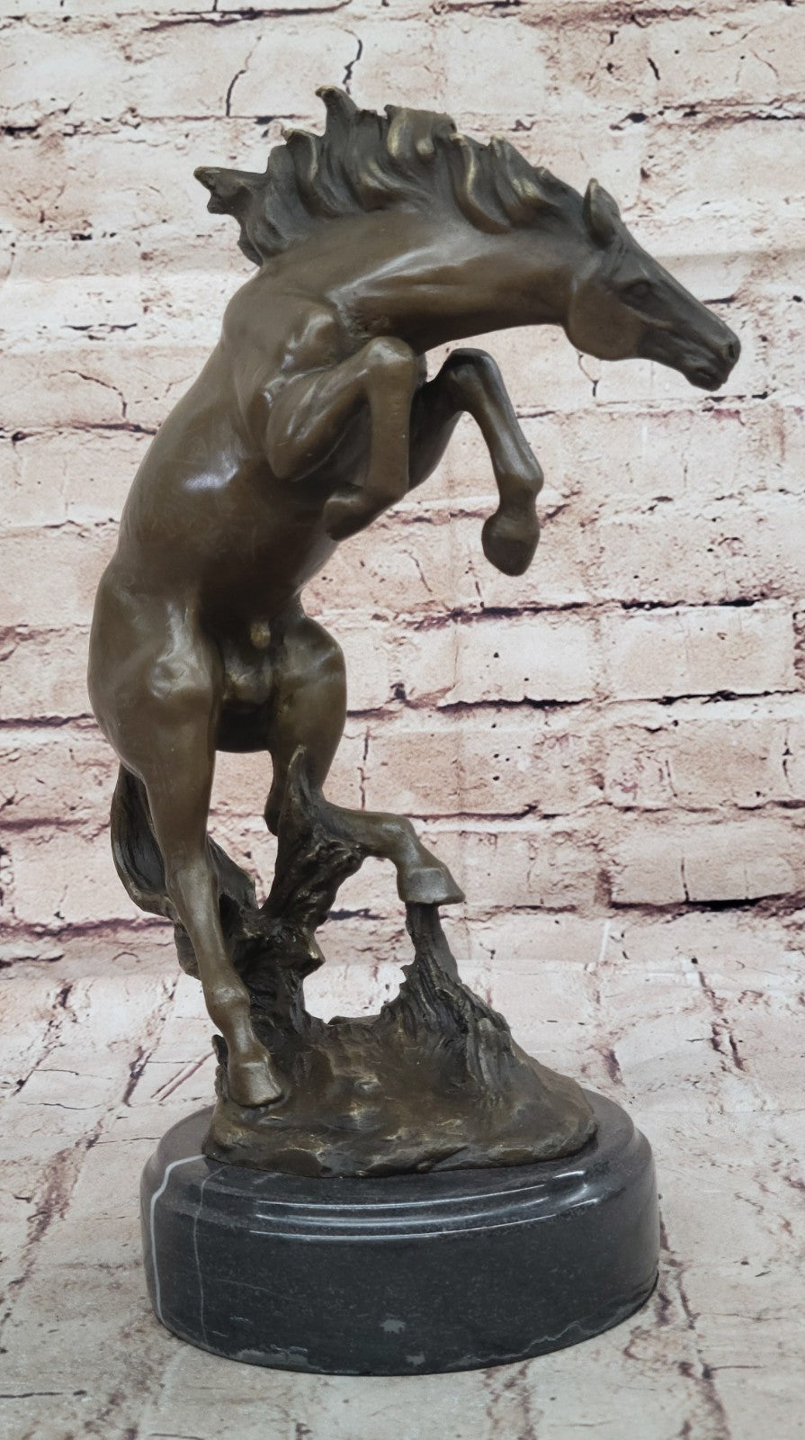 Father`s Dad Special Gift Horse Bronze Sculpture Made by Lost Wax Method Figure