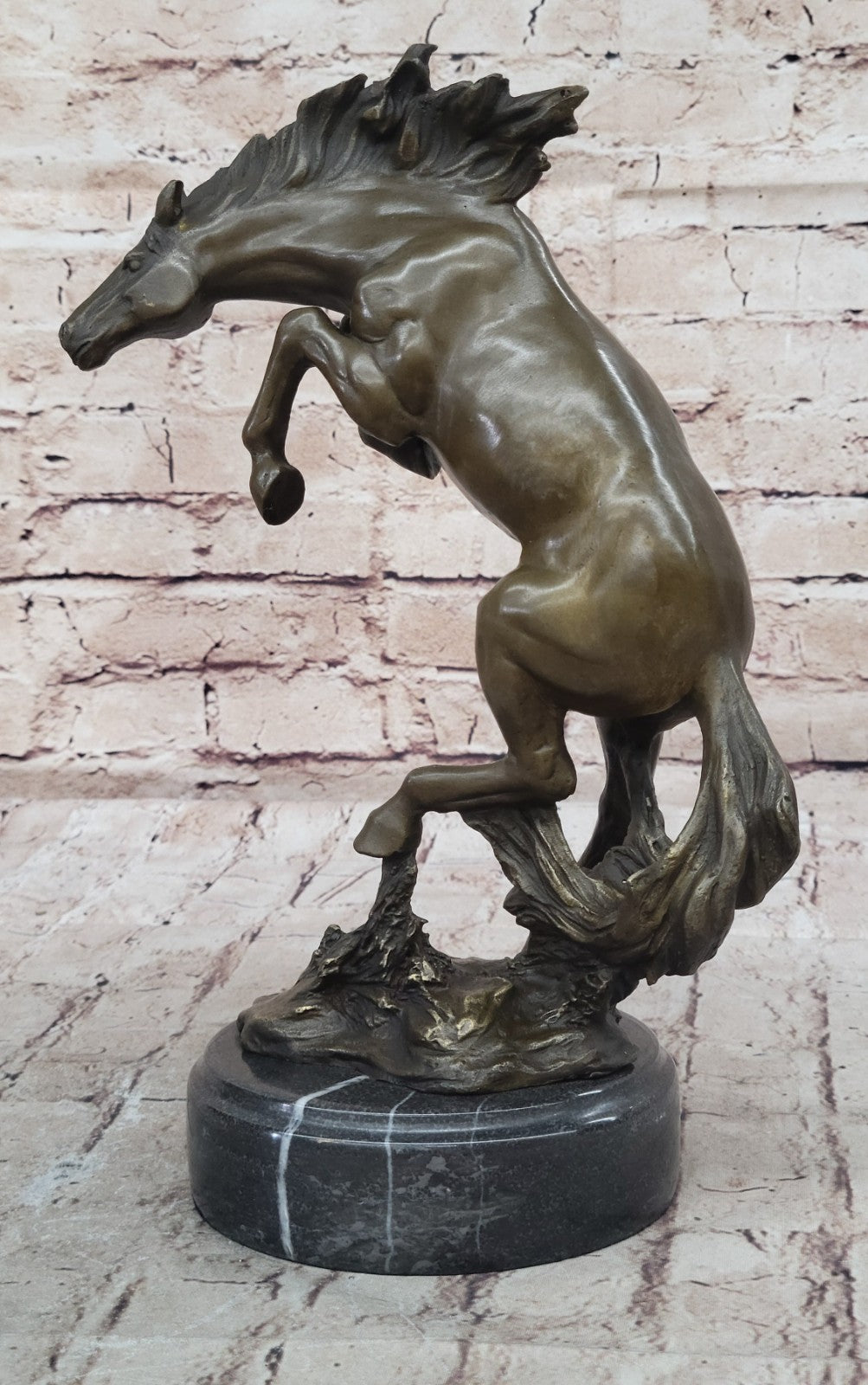 Father`s Dad Special Gift Horse Bronze Sculpture Made by Lost Wax Method Figure