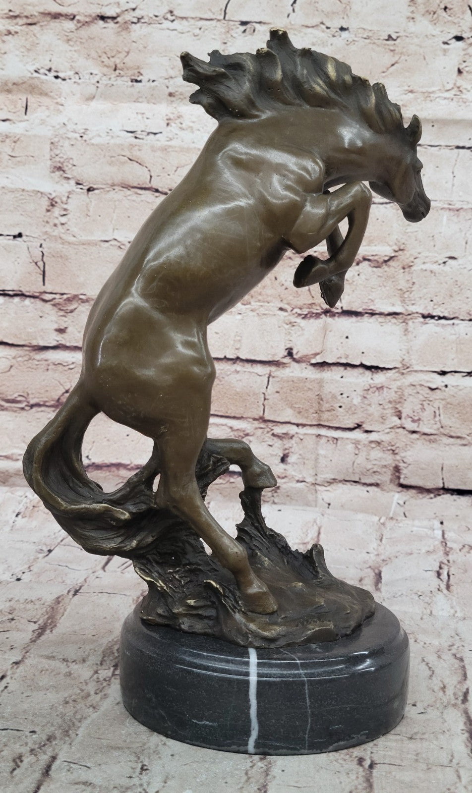 Father`s Dad Special Gift Horse Bronze Sculpture Made by Lost Wax Method Figure
